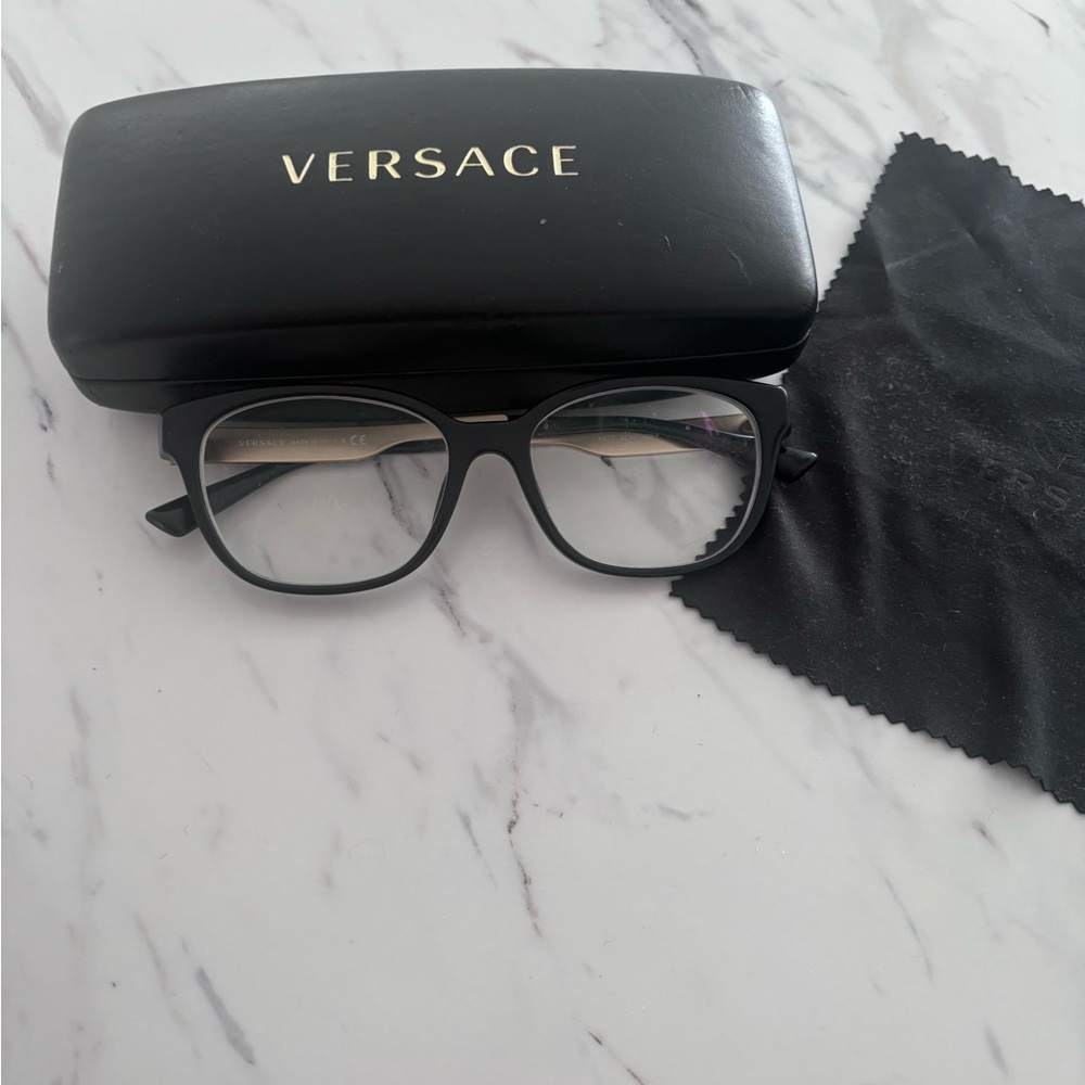 Versace Prescription Eyeglasses VE 3240 gold black